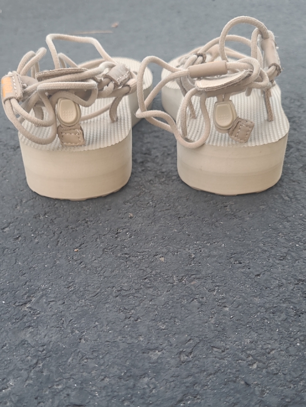 NWOT Teva Infinity Midform Gladiator Neutral Beige Lace-Up Sandals - Picture 8 of 8